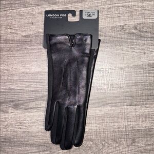 NWT London Fog Sleek Black Women's Gloves